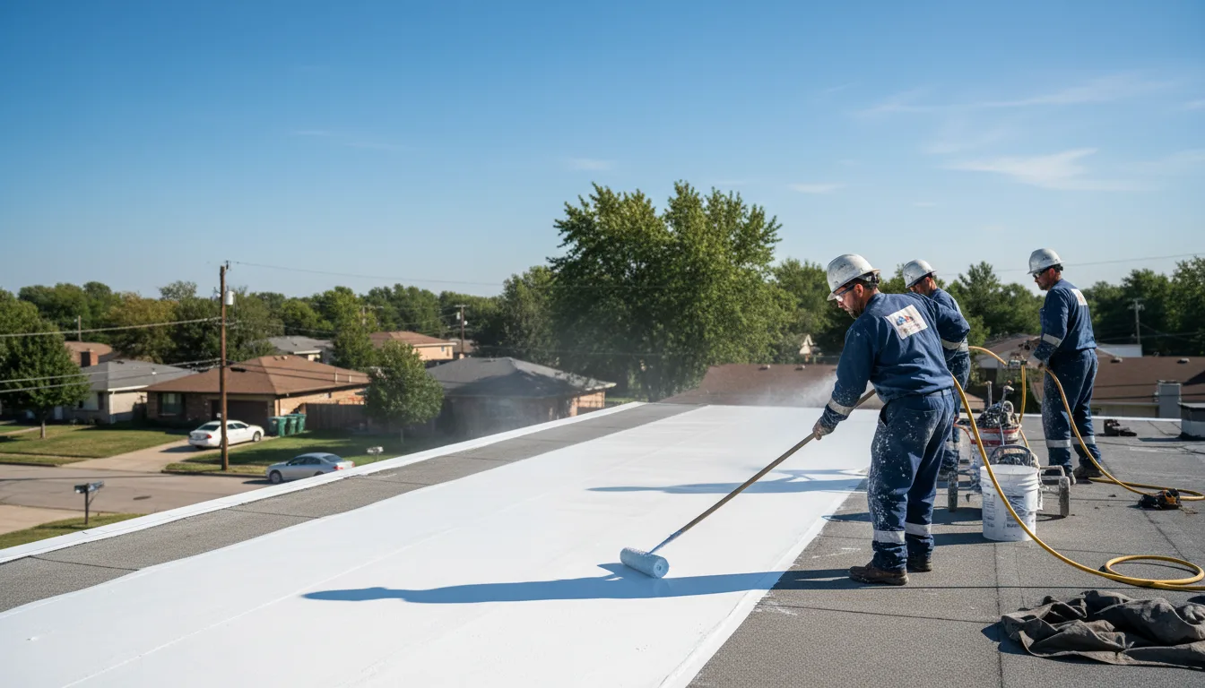 Commercial roof coating in Redford, MO near me